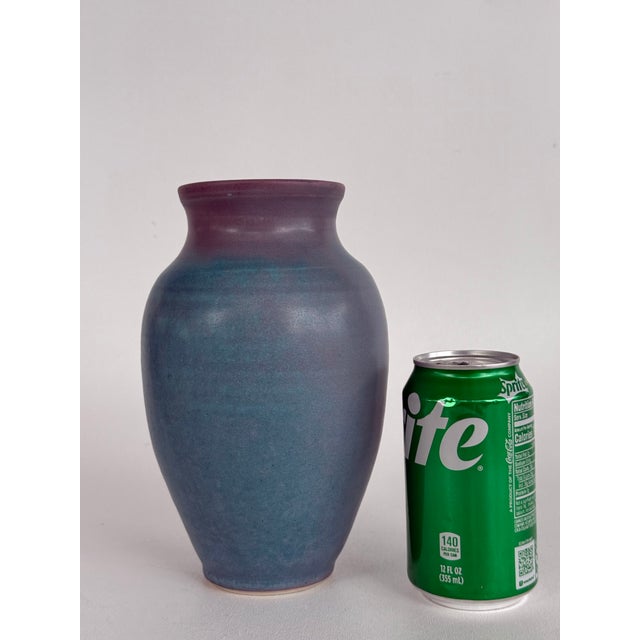 Late 20th Century 1980's Vintage MCM Studio Pottery Vase For Sale - Image 5 of 5