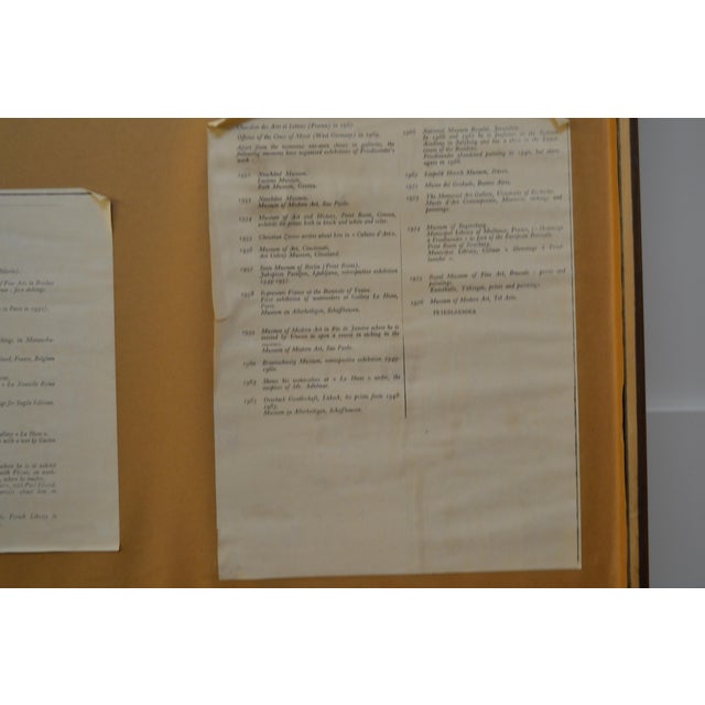 Ivory Mid Century Johnny Freidlaender Abstract Etching For Sale - Image 8 of 8