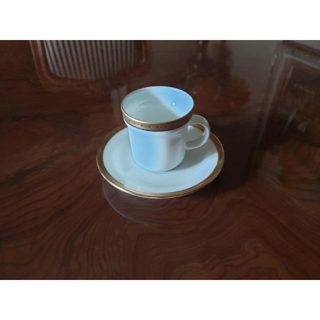 Mid 20th Century Richard Ginori Demitasse Cup & Saucer Set- 10 Pieces For Sale In Greenville, SC - Image 6 of 8