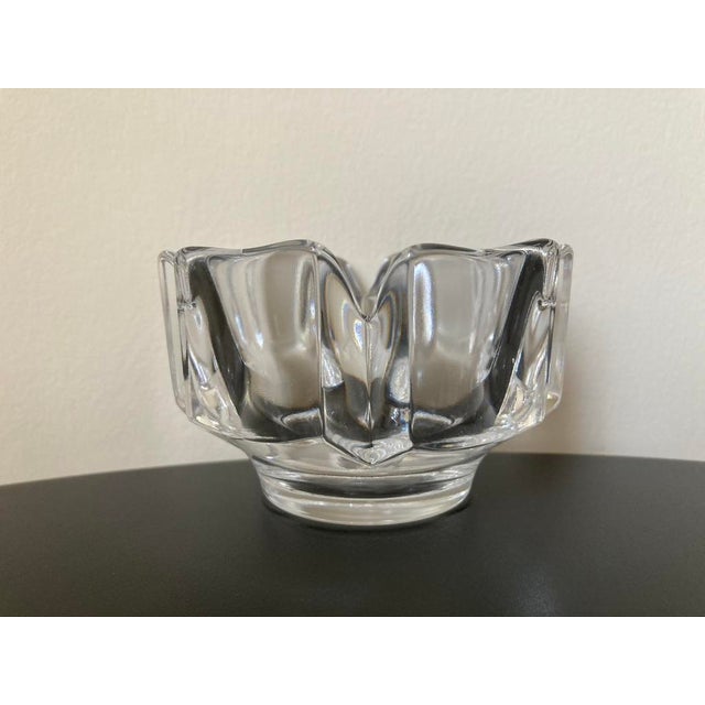 Scandinavian Crown Orrefors Crystal Paperweight or Catchall Bowl, Signed For Sale - Image 17 of 18