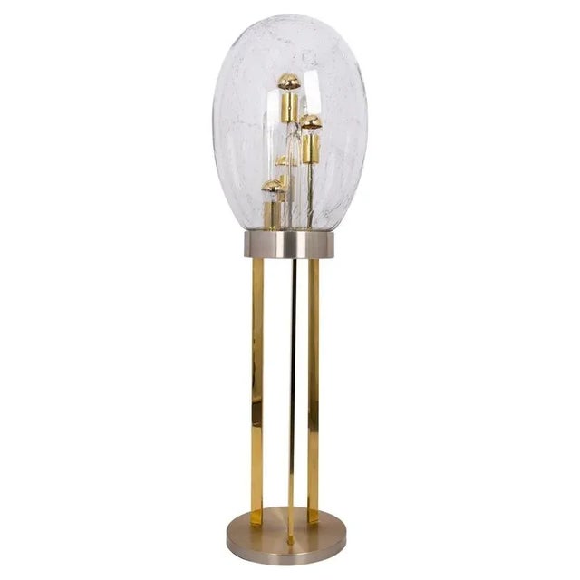 Large Sputnik Floor Lamp attributed to Doria, Germany, 1970s For Sale - Image 9 of 9
