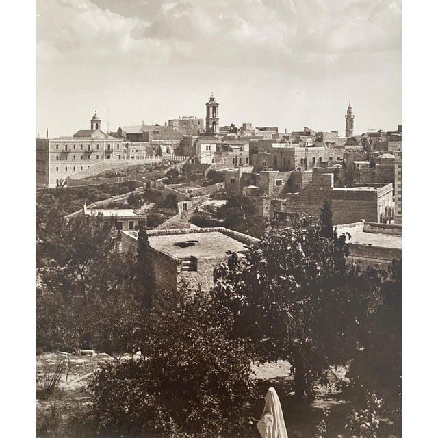 American Colony Jerusalem, Vintage Large Albumen Photo Jerusalem Landscape, 1890-1920 For Sale - Image 4 of 9