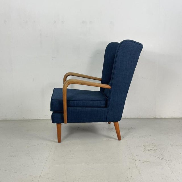 Bambino Armchair in Navy Blue by Howard Keith for HK Furniture, 1950s For Sale - Image 7 of 14