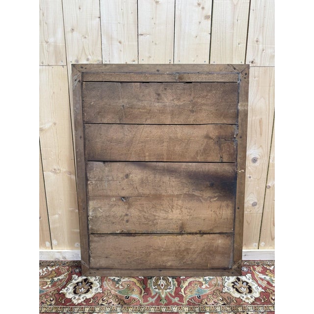 Antique Brass Bistro Mirror, 1900s For Sale - Image 4 of 6