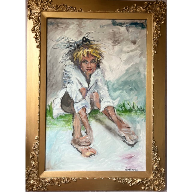 2020s UnAware, Oil Painting, Framed, Portraits, by Van Ness For Sale - Image 5 of 10