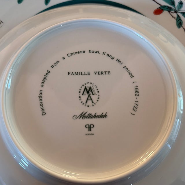Mottahedeh Late 20th Century Mottahedeh Famille Verte Dishes - 63 Pieces For Sale - Image 4 of 12