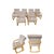 Vintage 70s MCM Style Bentwood Cantilever Upholstered Dining Chairs Set of 6 For Sale In West Palm - Image 6 of 18