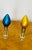 Shabby Chic 1960s Cute Glass Mini Bulbs Lamp Finials - a Pair For Sale - Image 3 of 5