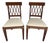Pair of Jonathan Charles Regency Style Lattice Back Side Chairs For Sale
