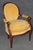 Wood Pair Louis XVI Style French Armchairs For Sale - Image 7 of 13