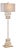 Sauna Greek Key Floor Lamp in Antique Gold For Sale