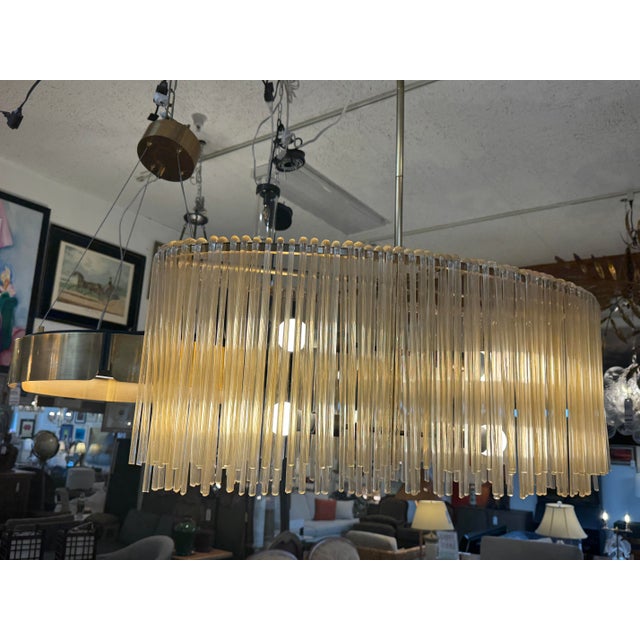 Ethan Allen Ethan Allen Orchard Midcentury Brass Chandelier For Sale - Image 4 of 12