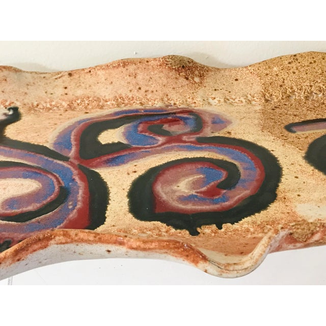 1970s 70’s California Studio Pottery Tray For Sale - Image 5 of 12