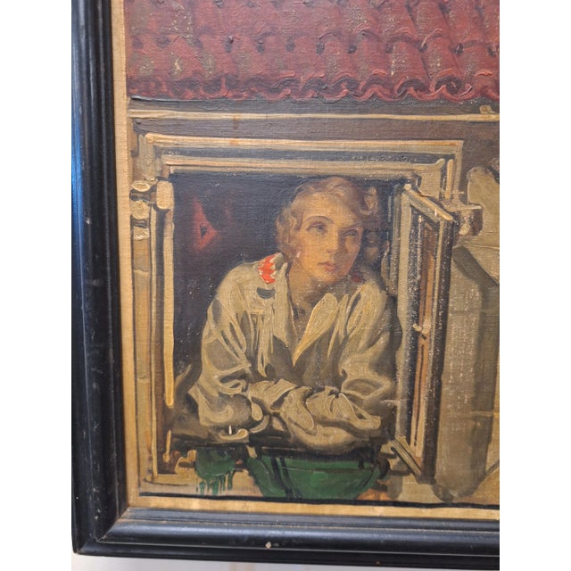 1930s Elbert McGran Jackson Oil Painting for Author Vicki Baum " Two Worlds ", Framed For Sale - Image 9 of 11
