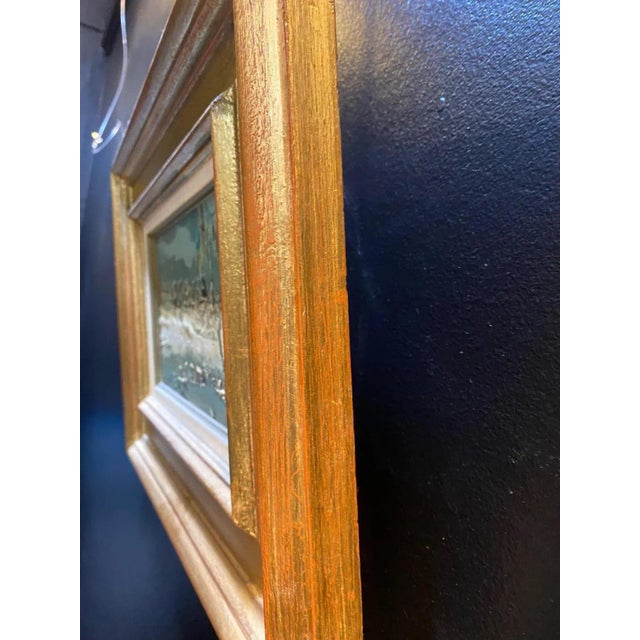 William Goliasch, Lac de Joux, Oil on Wood, 1974 For Sale - Image 7 of 9