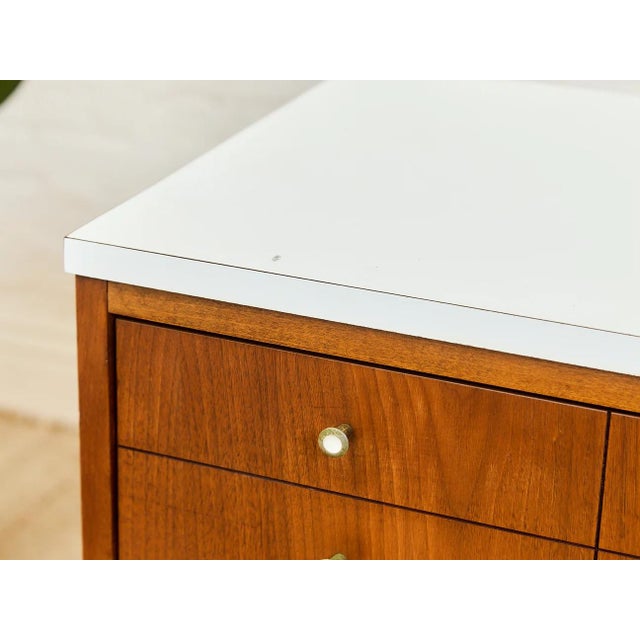 Mid 20th Century Mid 20th Century White Top Morris Company Dresser For Sale - Image 5 of 12