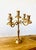 Godinger Vintage Tall Golden Candelabra Beautiful Godinger Candle Holder “Made in India” Elegant Beautiful For Sale - Image 4 of 8