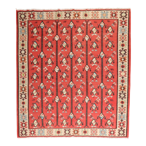 Vintage Zabihi Collection Square Turkish Kilim