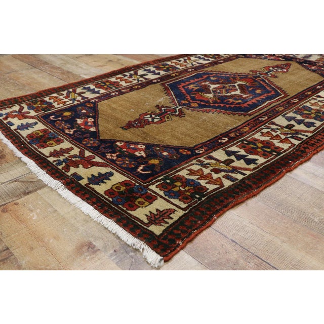 Antique Persian Malayer Rug - 03'07 X 05'11 For Sale In Dallas - Image 6 of 9