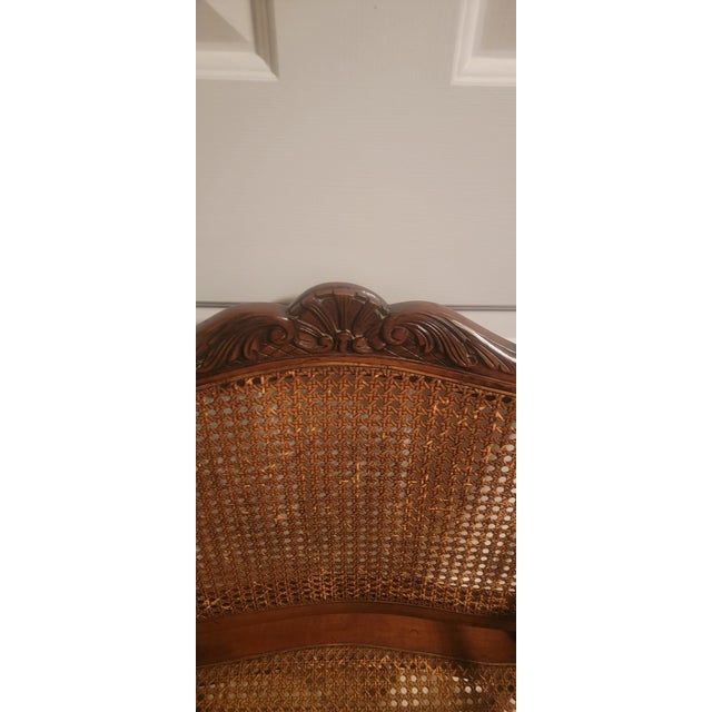 1920s Pair of Antique French Louis XV Style Carved Armchairs For Sale - Image 5 of 18