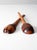 These hand-carved Mexican serving spoons bring folk art to your table. The vintage wooden spoons feature intricate...