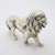 1940s Vintage Italian Handmade Genuine Silver Lion Large Detailed Solid Figurine Sculpture For Sale - Image 5 of 9