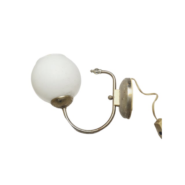 Silver Art Deco Style Wall Lamp from Polam, 1970s For Sale - Image 8 of 12