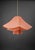 Pleated Coral Linen and Geometric Frame Sculptural Pendant Light by ZAVADSKI, in New conditions. Designed from 2000 Up to...