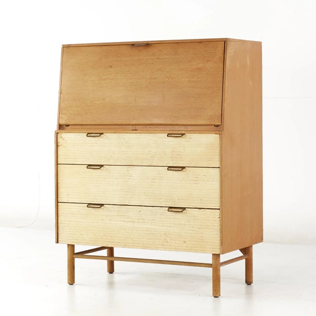 Mid-Century Modern Raymond Loewy for Mengel Mid Century Secretary Highboy Dresser For Sale - Image 3 of 12
