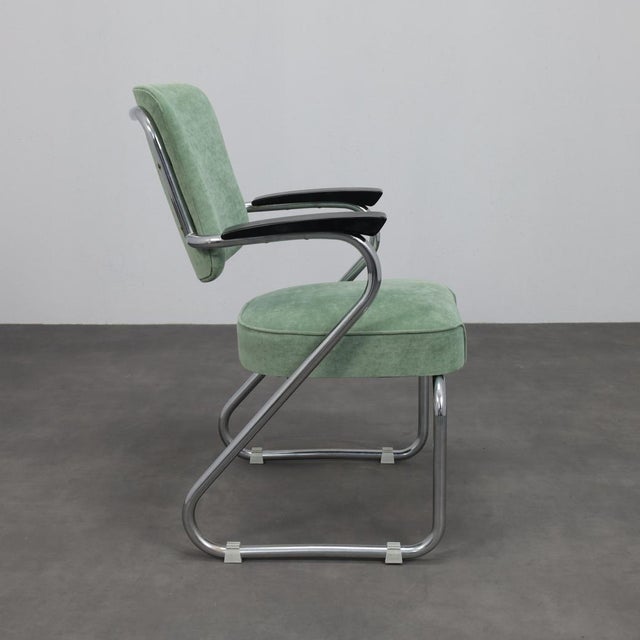 Tubular Steel Armchairs by Paul Schuitema for Fana Metaal, 1950s, Set of 2 For Sale - Image 4 of 10