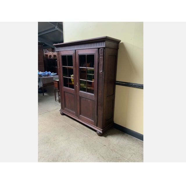 1910s Antique Art Nouveau Display Cabinet, 1910 For Sale - Image 5 of 10