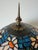 Vintage Adjustable Ratchet Wood Floor Lamp With Tiffany-Style Stained Glass Shade For Sale - Image 11 of 12