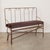 French 1940s French Wrought Iron Hall Bench For Sale - Image 3 of 13