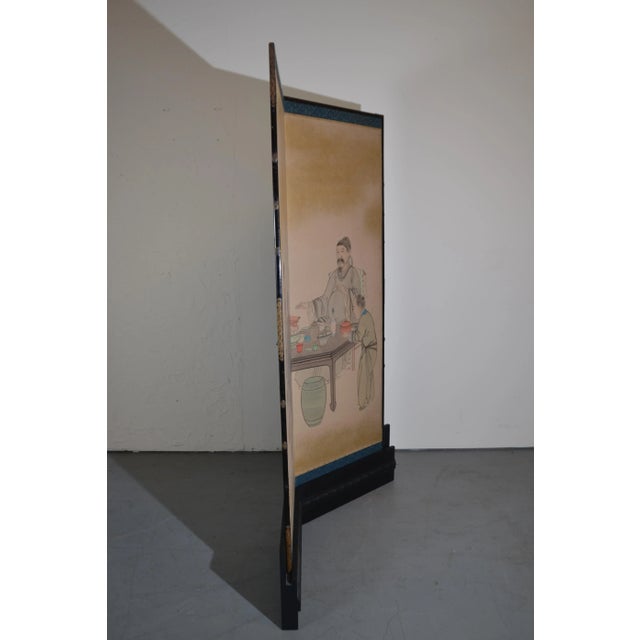 Asian 2-Panel Asian Screen For Sale - Image 3 of 5