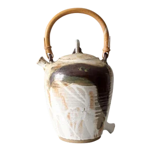Vintage Greg White Studio Pottery Decorative Tea Pot