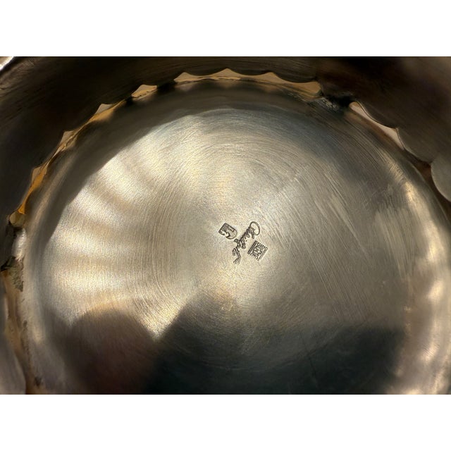 Christofle Christofle Small Silver-Plated "Babylone" Bowl For Sale - Image 4 of 8