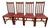 Antique Craftsman Chairs Set of Four, Spindle Back Solid Oak, Maroon Vinyl Seats For Sale