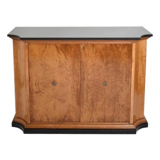 Walnut Veneer Sideboard, 1940s For Sale