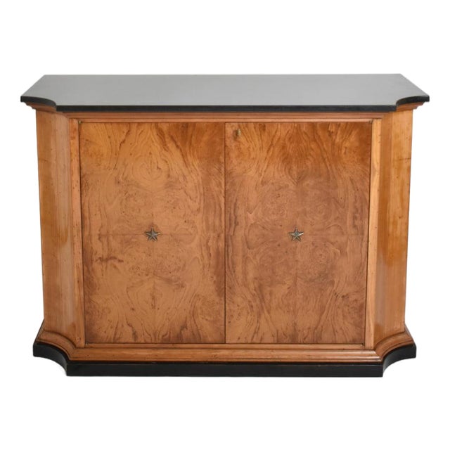 Walnut Veneer Sideboard, 1940s For Sale