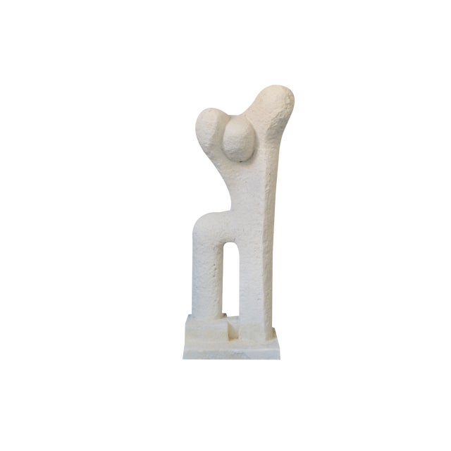 Italian Artist, Large Anthropomorphic Sculpture, 1970s, Plaster For Sale