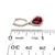 Red Diamond Rubellite Tourmaline Drop Earrings 18k W Gold 2.93 TCW Certified For Sale - Image 8 of 12