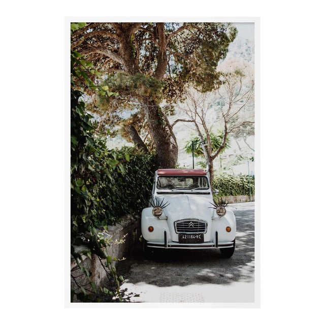 Eyelashes by Natalie Obradovich in White Framed Paper, Large Art Print For Sale