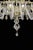 Huge Imperial Venetian "Rigadin" Murano Glass Chandelier With Gold Trimming For Sale - Image 4 of 9