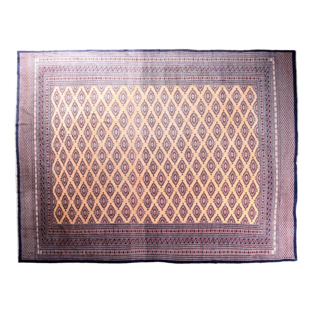 Pakistani Karachi Rug in Wool and Cotton For Sale