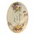 1990s French Country Lily Creek Or Lilly Creek "Flowers Feed the Soul" Oval Decorative Platter For Sale