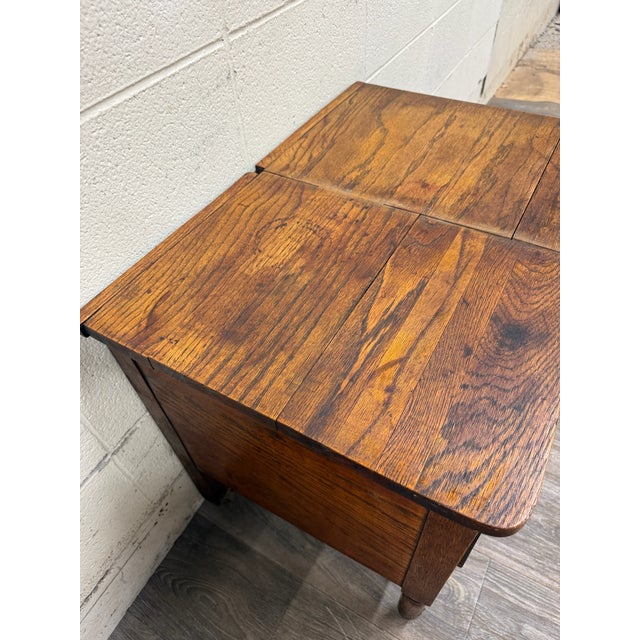 Early 20th Century Antique Arts & Crafts Four Drawer Quarter Sawn White Oak Chest For Sale - Image 5 of 12