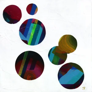 Abstract Geometric Painting "Reflections Through the Looking Glass No. 13" Original Artwork by Shiri Phillips