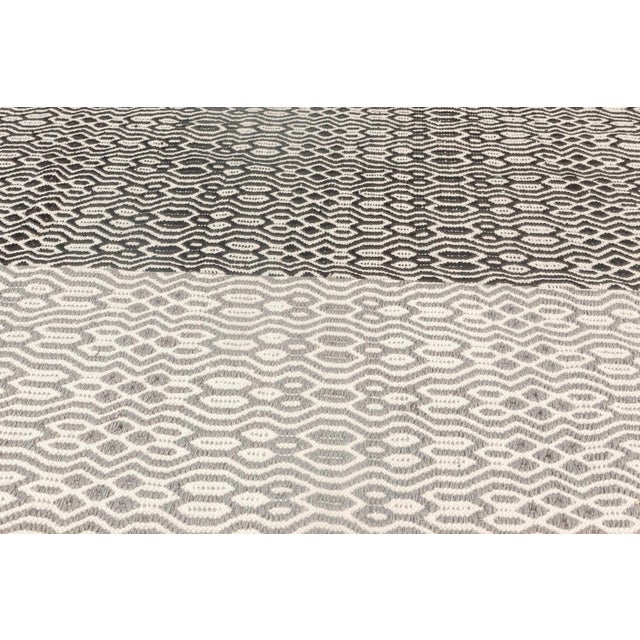 Modern Chessboard Pattern Flat-Weave Wool Rug by Doris Leslie Blau For Sale - Image 9 of 10