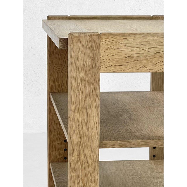Oak Serving Trolley by Guillerme et Chambron for Votre Maison, 1950s For Sale - Image 6 of 10