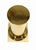 Pair Brass and White Beige Lacquered Wood Round Pedestals Table Bases Stands For Sale - Image 6 of 8